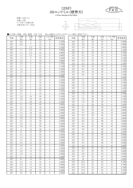 （2SF） 3Sエンドミル（標準刃） F.K.D . R