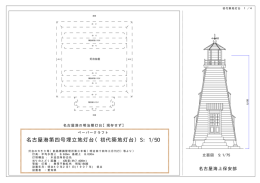 名古屋港第四号埋立地灯台（初代築地灯台）S：1/50