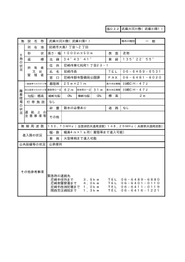 車 両 阪032 武庫川河川敷（武庫川第1） 施 設 名 称 武庫川