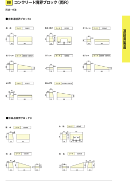 (88)コンクリート境界ブロック（両R）