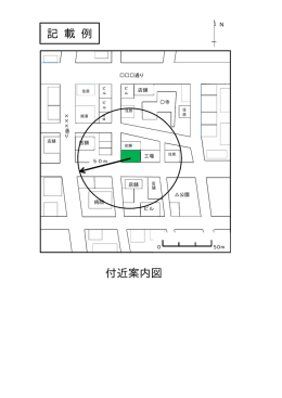 記 載 例 付近案内図