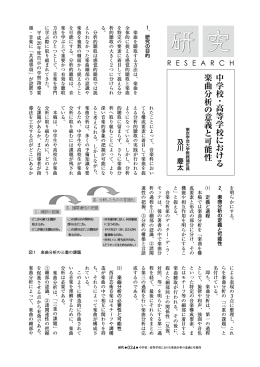 cmc69号 中学校・高等学校における楽曲分析の意義と可能性