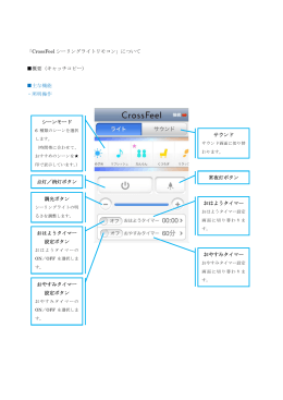 「CrossFeel シーリングライトリモコン」について 概要（キャッチコピー） 主