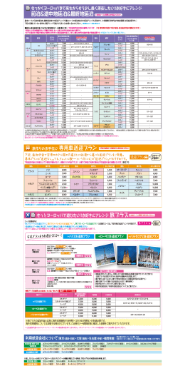 前泊&途中地延泊＆最終地延泊