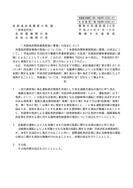 外国免許関係事務取扱い要領