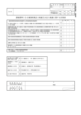 課税標準となる個別帰属法人税額又は法人税額に関する計算書