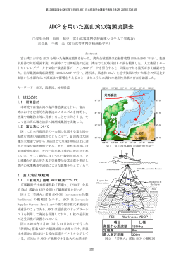 ADCP を用いた富山湾の海潮流調査