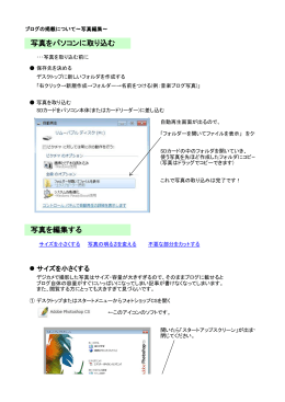 ブログ写真の編集方法