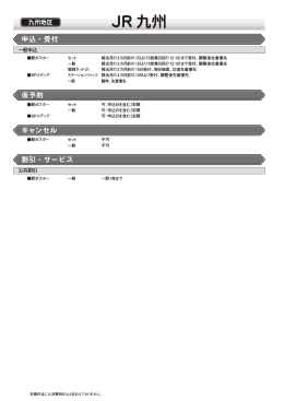JR九州（福岡・北九州・長崎地区）