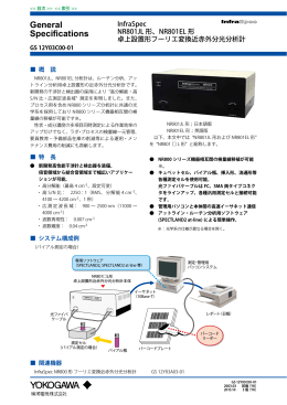 NR801EL 形卓上設置形フーリエ変換近赤外分光分析計