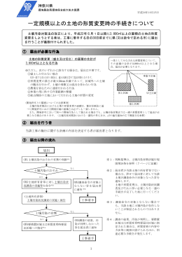 一定規模以上の土地の形質変更時の手続きについて [PDF