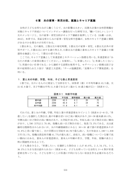 第6章 夫の家事・育児分担、意識とキャリア意識（PDF）