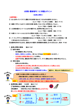 履修番号12（駐車と停車）