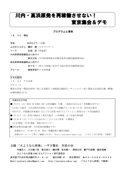 150124 再稼働反対集会資料