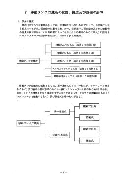 7 移動タンク貯蔵所の位置、構造及び設備の基準