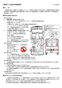 自動車による食品の移動営業