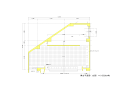 舞台平面図（白図）マス目30cm角