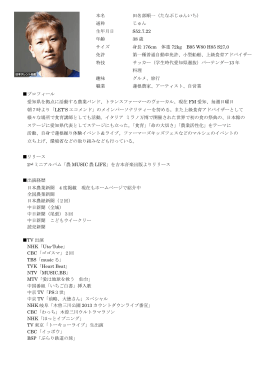 本名 田名部順一（たなぶじゅんいち） 通称 じゅん 生年月日 S52.7.22