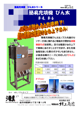 簡易充填機びん太B-4