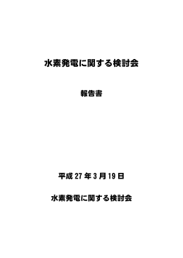 参考資料2 水素発電に関する検討会報告書（PDF形式