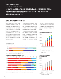 J-POWERは、石炭火力における発電効率の向上と低炭素化を目指し