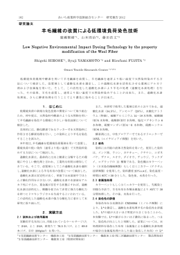羊毛繊維の改質による低環境負荷染色技術（PDF: 206.1 KB）