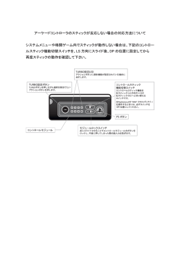 アーケードコントローラのスティックが反応しない場合の対応方法について