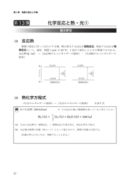 化学反応と熱・光①