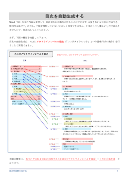 目次を自動生成する