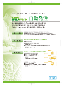 MDware自動発注 - 株式会社VINX（ヴィンクス）