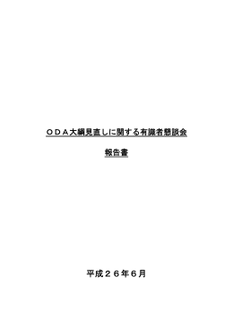 有識者懇談会報告書
