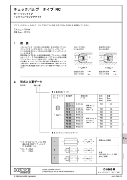 チェックバルブ タイプRC: D 6969 R