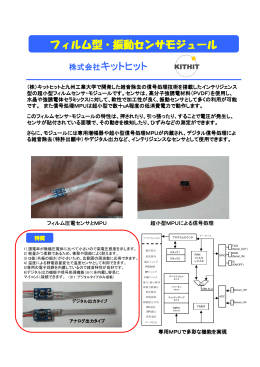 株式会社キットヒット フィルム型・振動センサモジュール