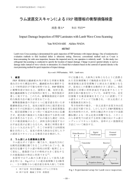 ラム波直交スキャンによる FRP 積層板の衝撃損傷検査