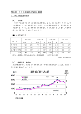 第2章 ひとり親家庭の現状と課題（PDF形式：267KB）