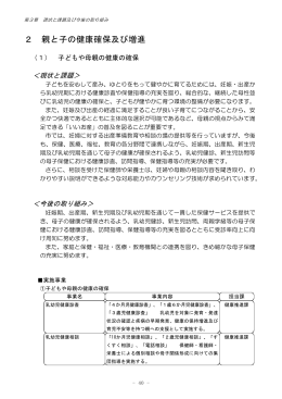 2.親と子の健康確保及び増進（PDF：716.2KB）