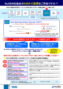 NuGEN社独自のInDA-C技術をご存知ですか？