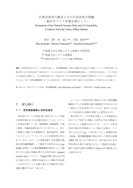 自然空室率の推定とその不安定性の問題 ―東京オフィス市場を例として―