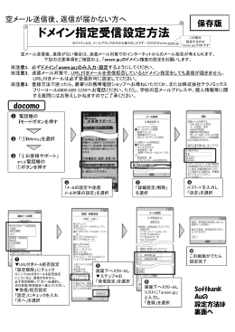 空メール送信後