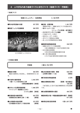 人々がふれあう地域づくりとまちづくり（地域づくり・行財政）