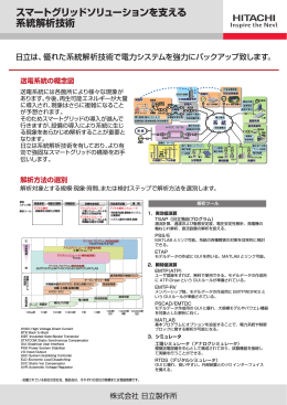 スマートグリッドソリューションを支える 系統解析技術