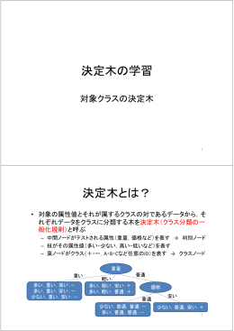 決定木の学習 決定木とは？