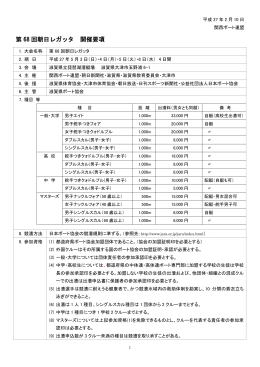 第 68 回朝日レガッタ 開催要項