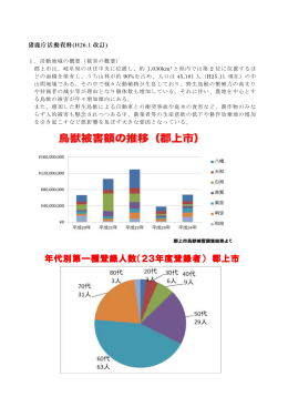 年代別第一種登録人数（23年度登録者） 郡上市