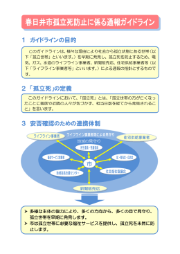 孤立死防止に関する通報ガイドライン