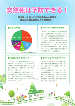 突然死は予防できる！ - 心臓画像クリニック