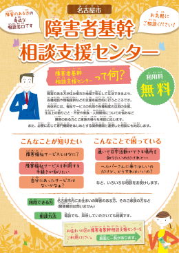 障害者基幹 相談支援センター 障害者基幹 相談支援センター