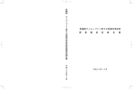 衆議院チェルノブイリ原子カ発電所事故等 調 査 議 員 団 報 告 書