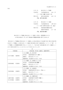 平成 25 年8月1日 各位 会 社 名 株式会社ヤマダ電機 代表