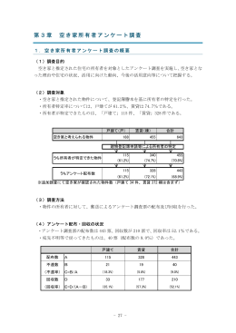第3章 空き家所有者アンケート調査 (PDF形式 4.1MB)